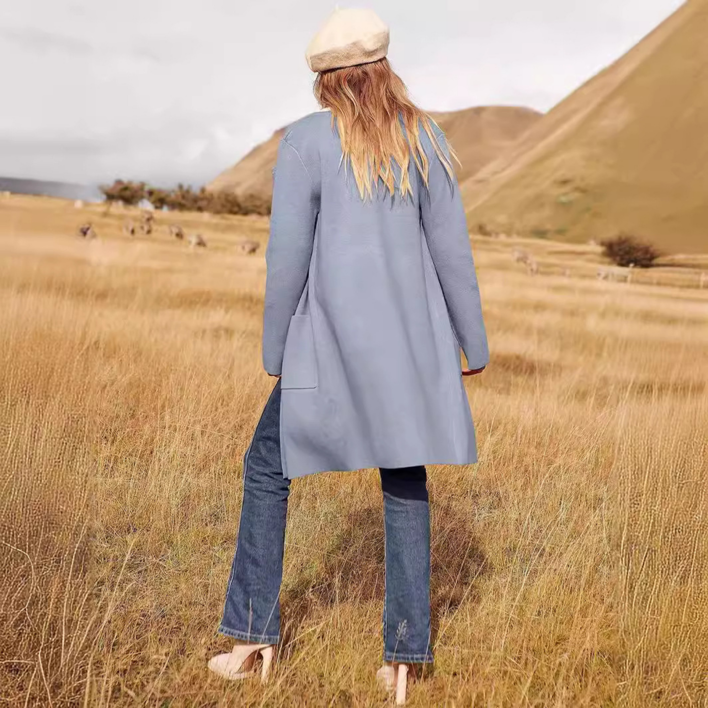 VALENCIA™ - Casual Open Front Long Sleeve Jacket