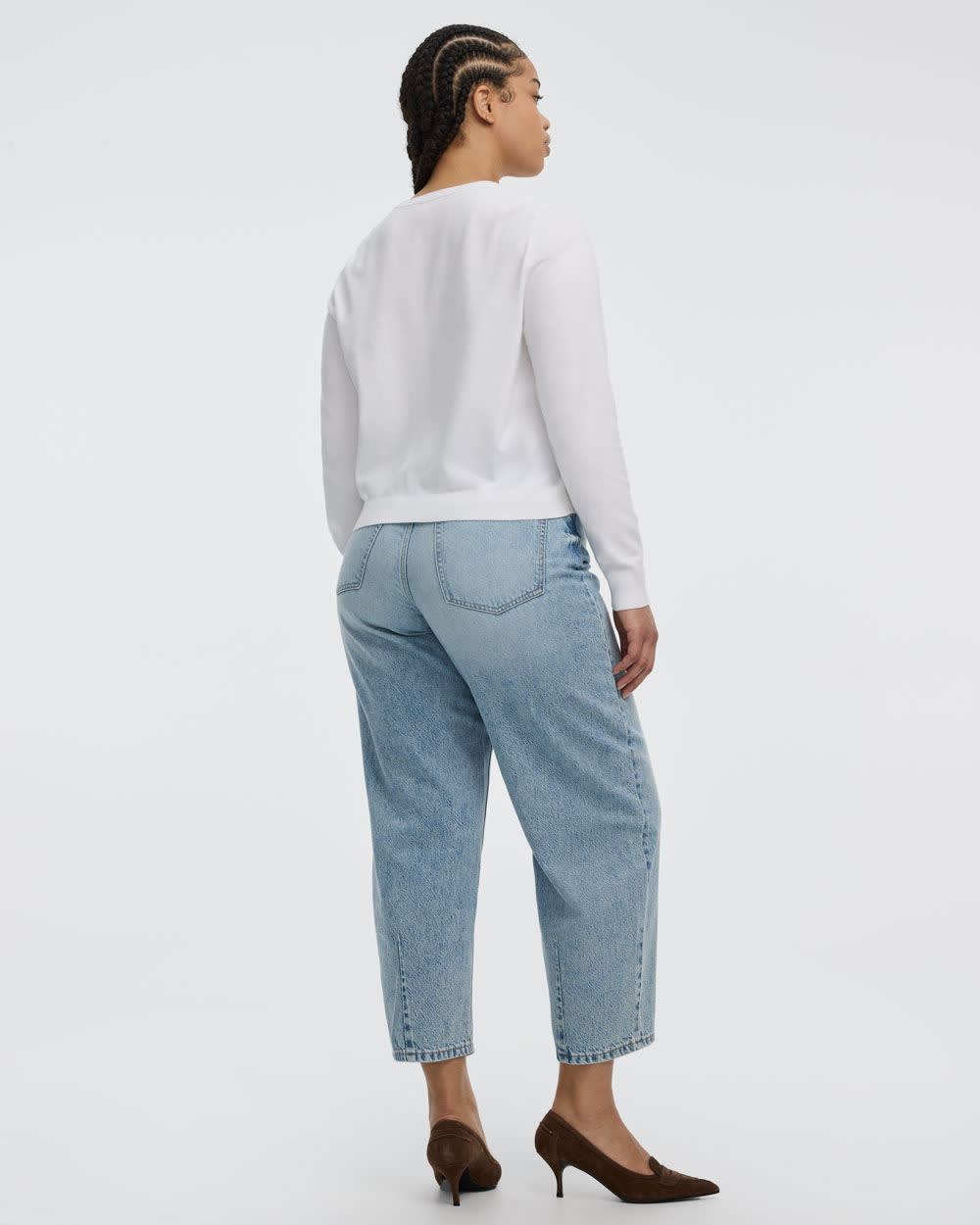 Crew-Neck Cardigan