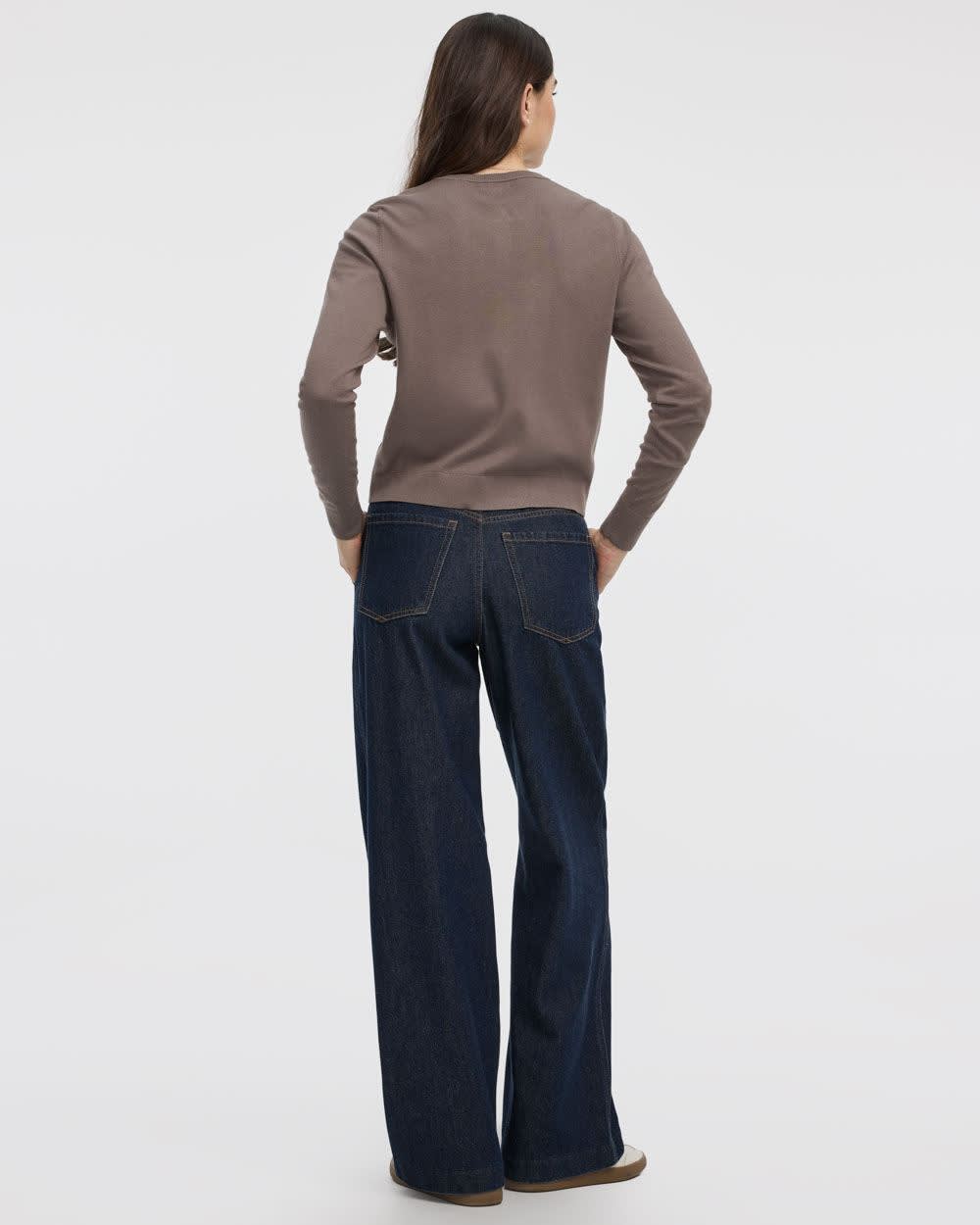 Crew-Neck Cardigan