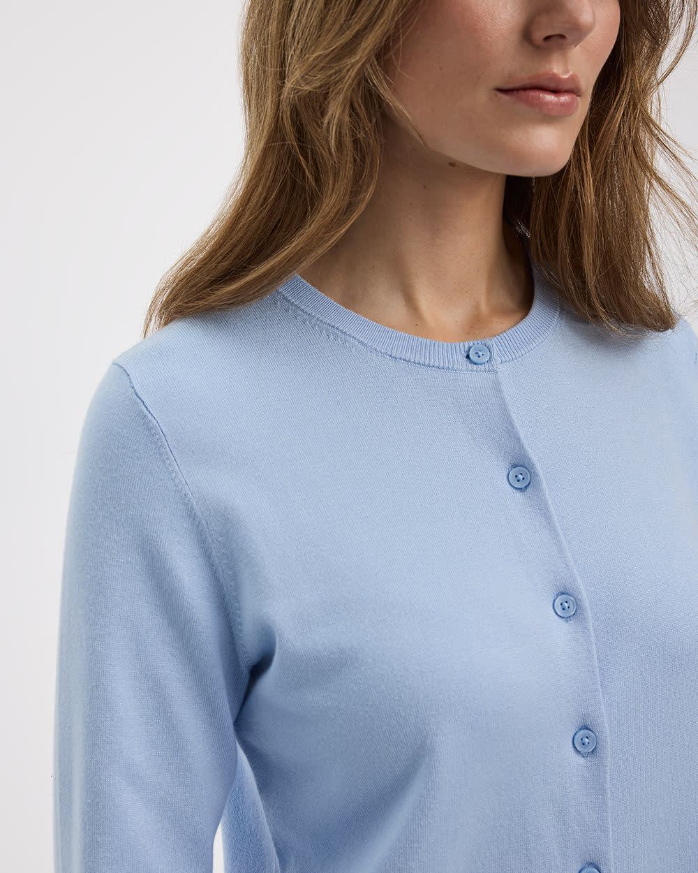 Crew-Neck Cardigan