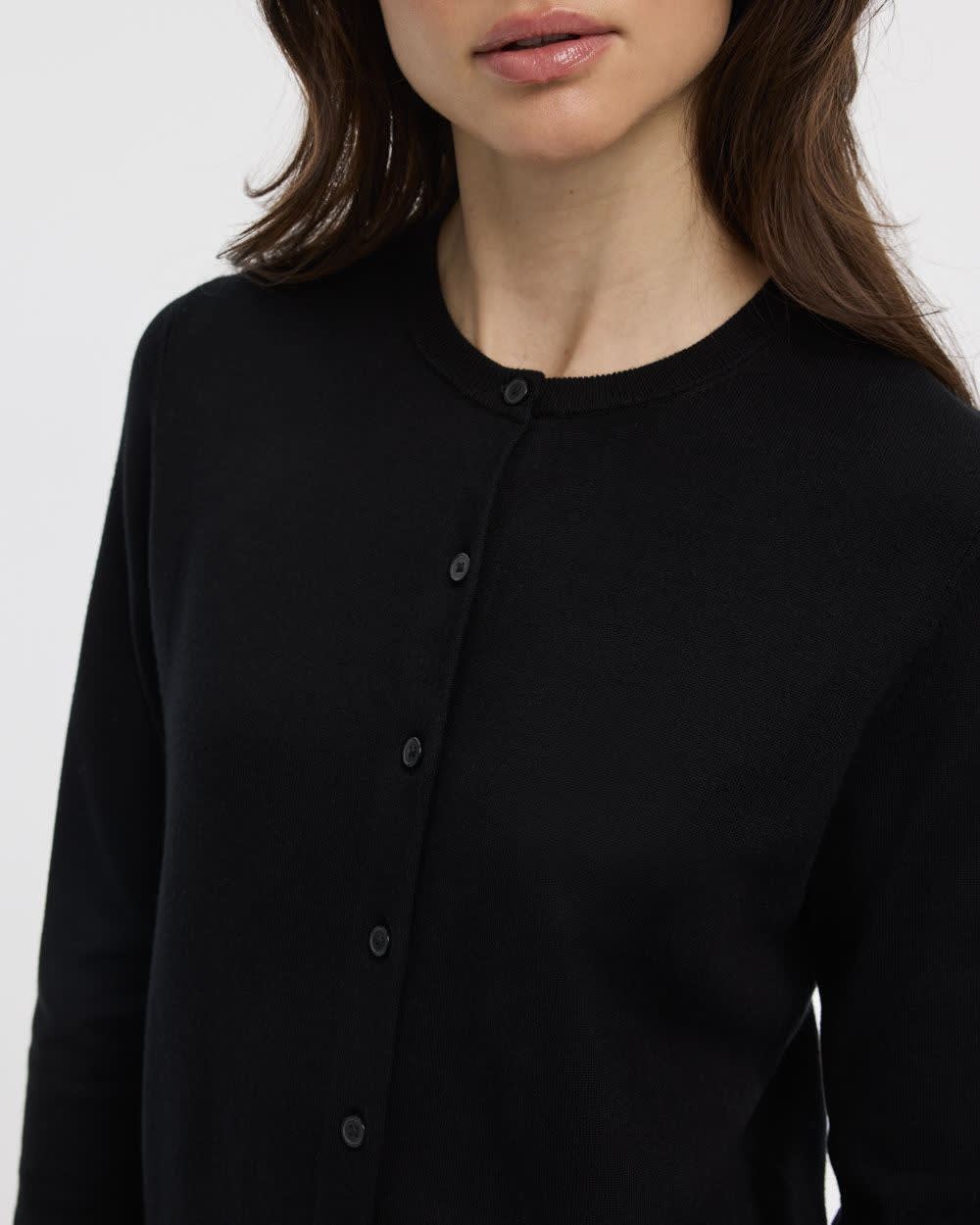 Crew-Neck Cardigan