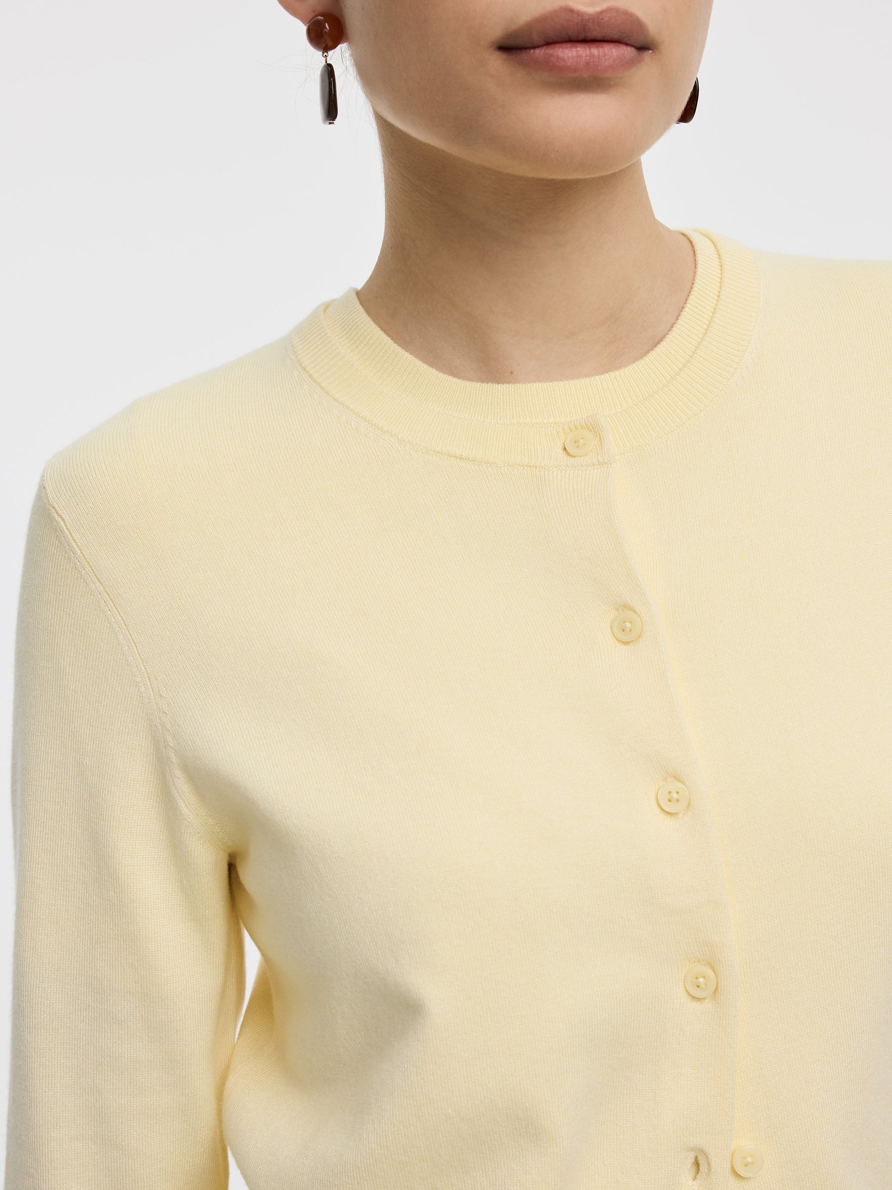 Crew-Neck Cardigan