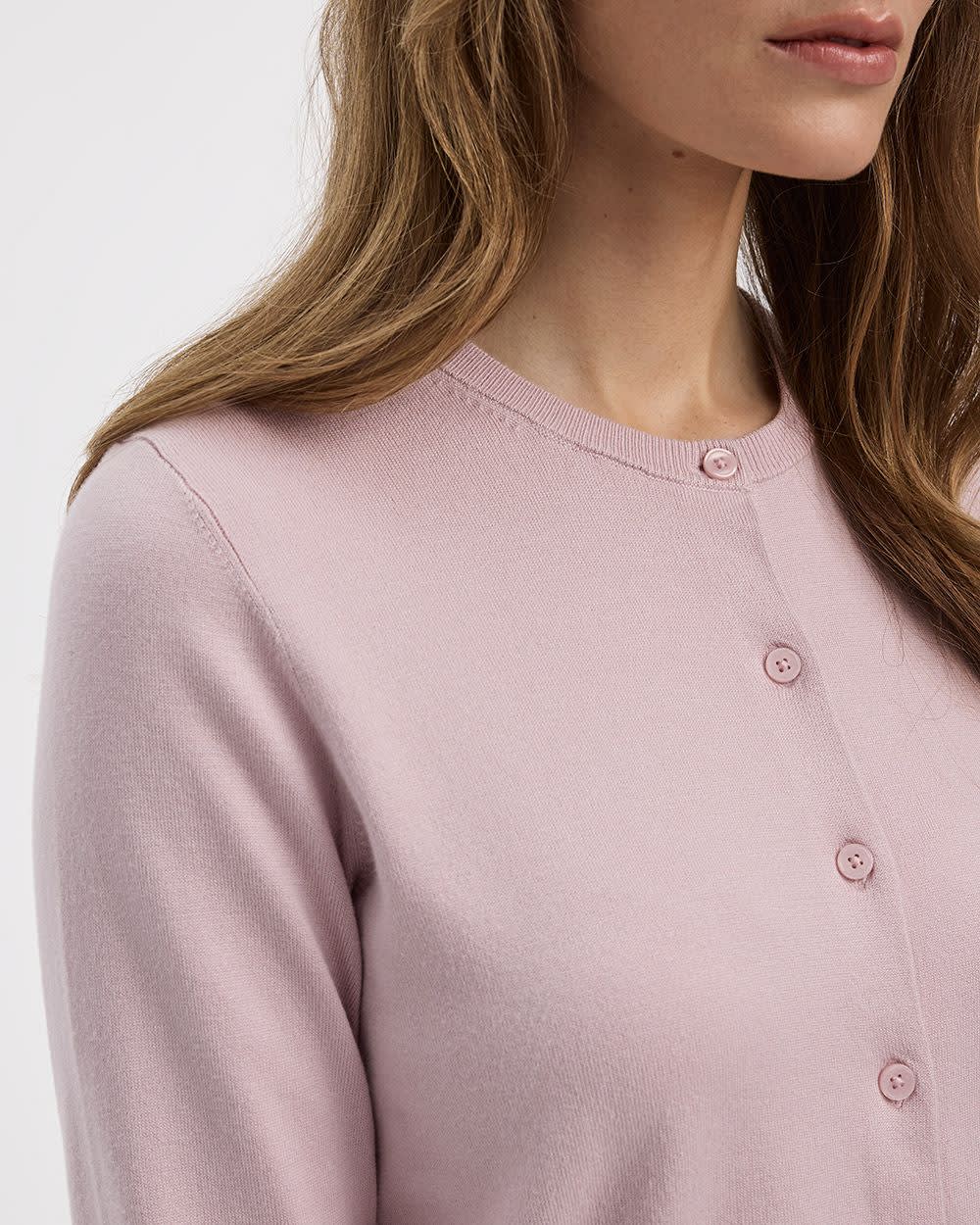 Crew-Neck Cardigan