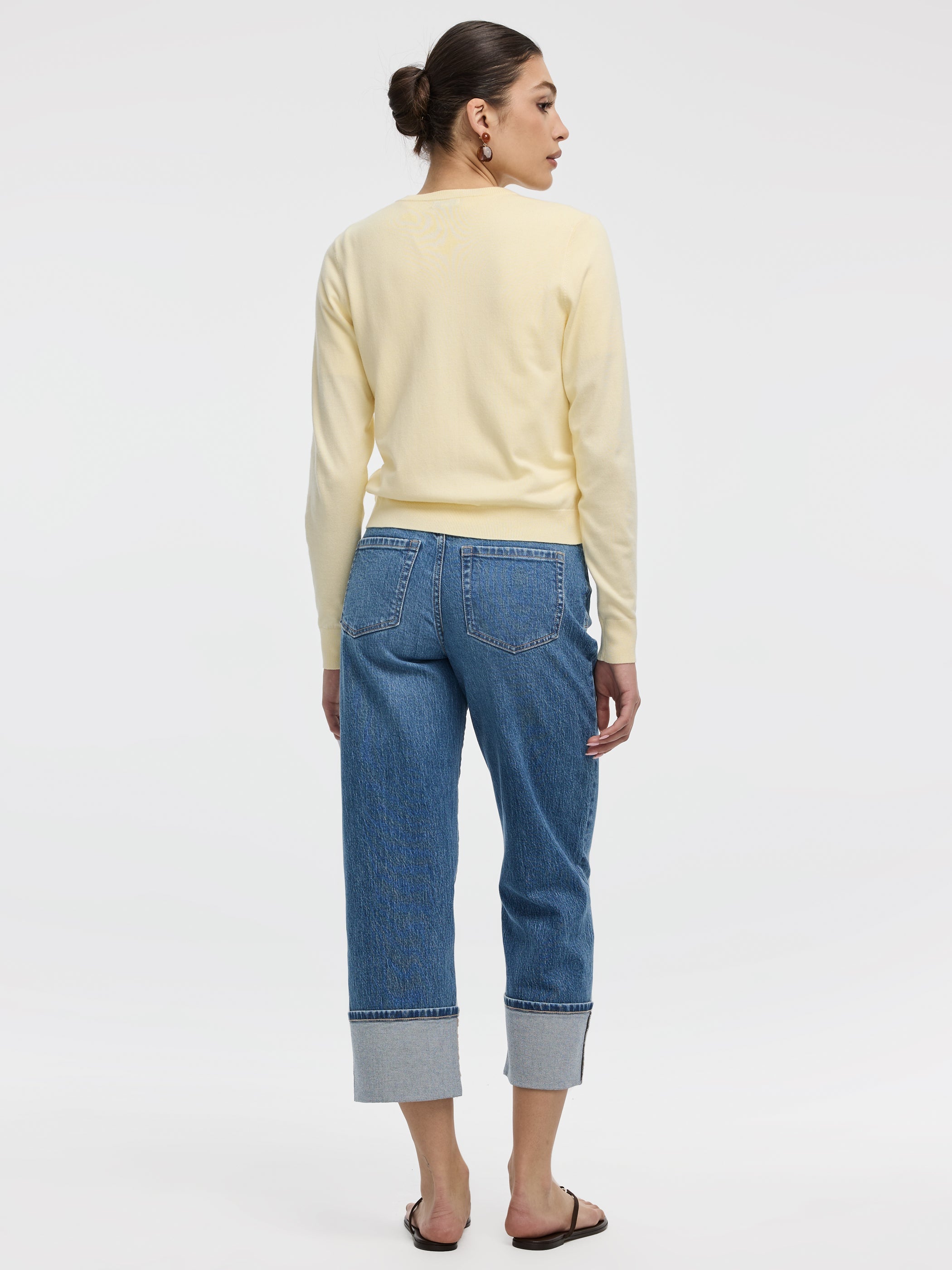 Crew-Neck Cardigan