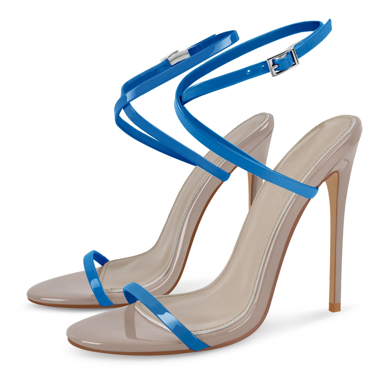 Round Toe Criss Cross Straps Sandals