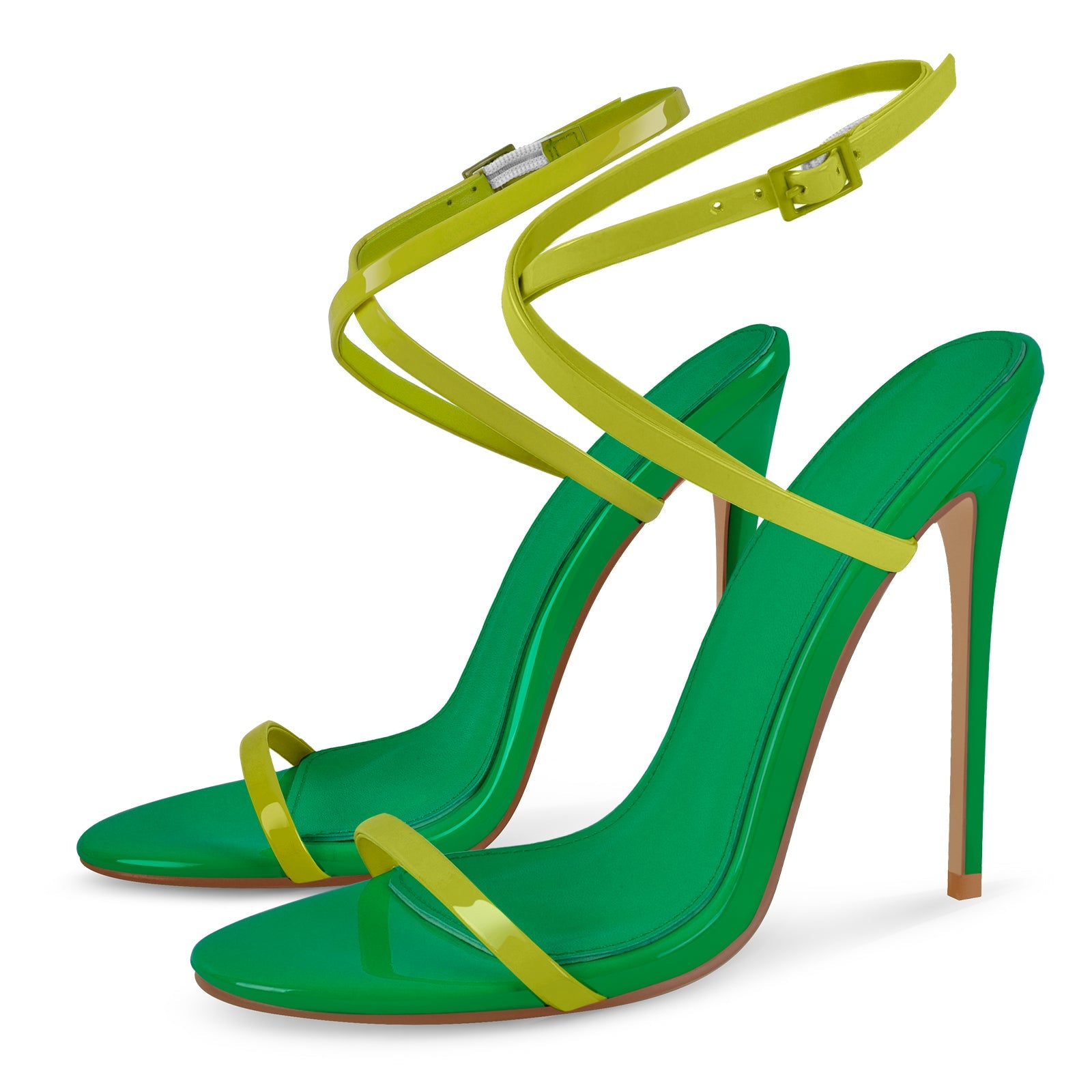 Round Toe Criss Cross Straps Sandals