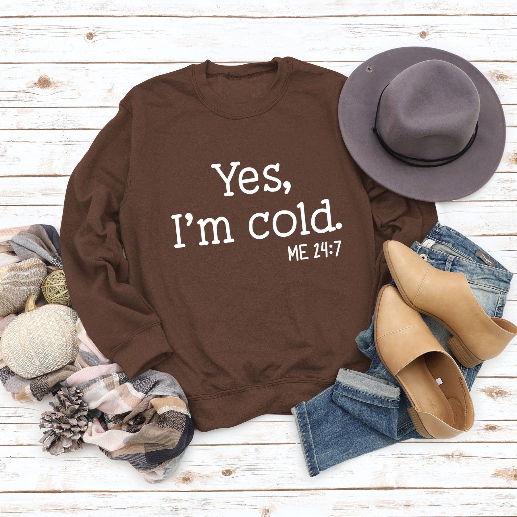 KAYLEE™ - Casual Slogan Print Pullover Sweatshirt