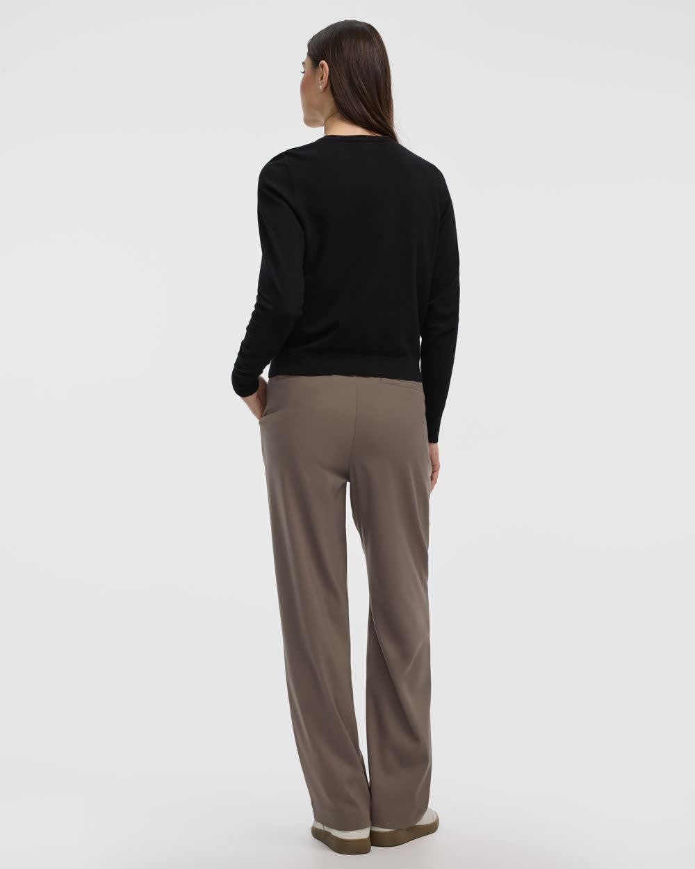 Crew-Neck Cardigan