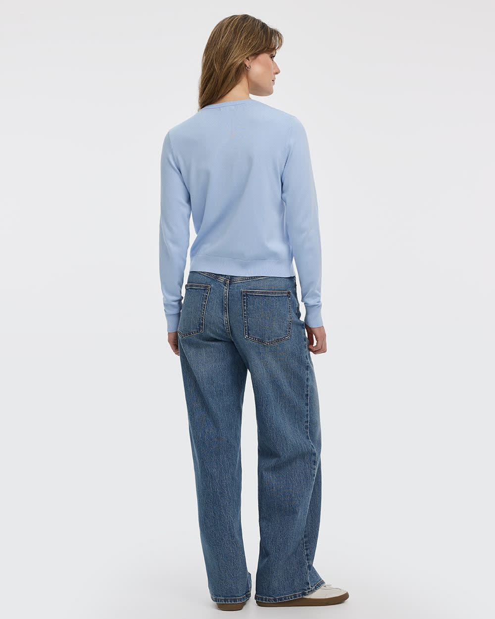 Crew-Neck Cardigan