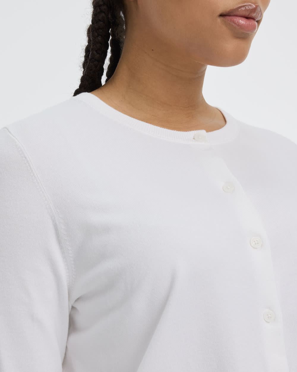 Crew-Neck Cardigan